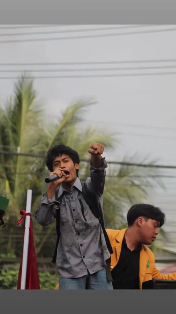 Koordinator Lapangan (Korlap) AMAK Kaltim, Faisal Hidayat
