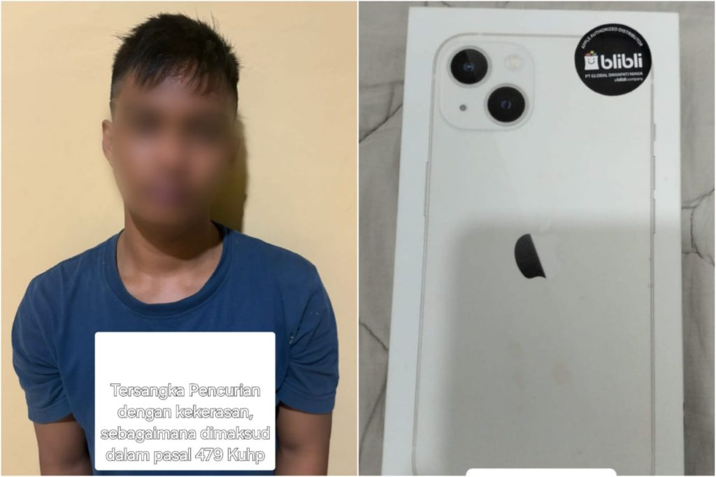 Tersangka Penjambretan Inisial AM (25)