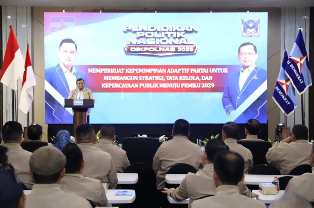 Kegiatan Pendidikan Politik Nasional (Dikpolnas) 2026, di kompleks Museum dan Galeri SBY-Ani, Pacitan, Jawa Timur.