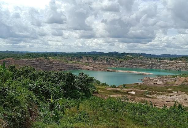 Pemandangan Eks tambang yang berada di kota Samarinda/doc