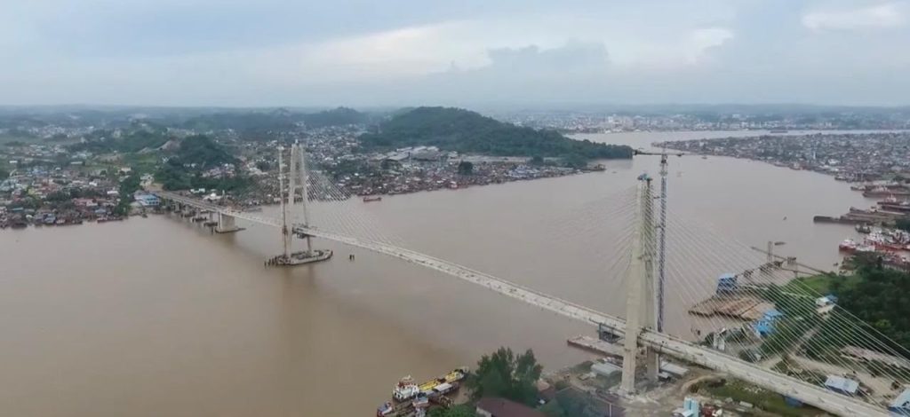 Tangkap Layar Drone Jembatan Mahkota II Samarinda