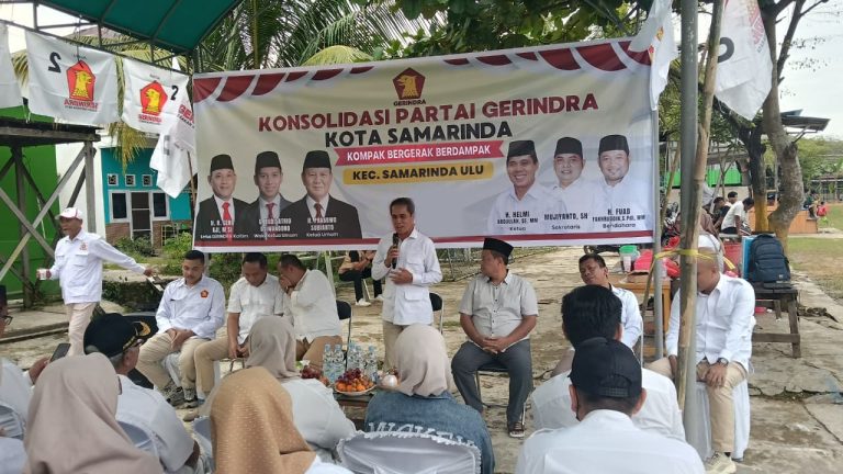 Helmi Abdullah dalam Konsolidasi Partai Gerindra Kota Samarinda