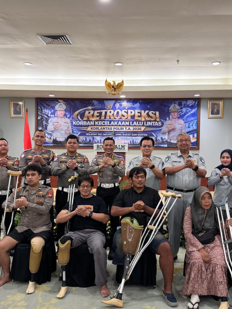 Kegiatan Retrospeksi Korban Kecelakaan Lalu Lintas dari PT Jasa Raharja (persero) bersama Korlantas Polri.